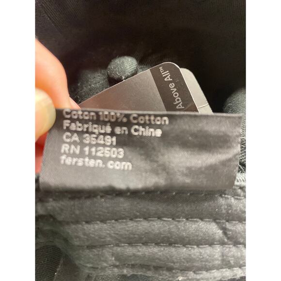 Fersten Worldwide One Size Adjustable Baseball Hat Black Organic Cotton NWT - Picture 4 of 6